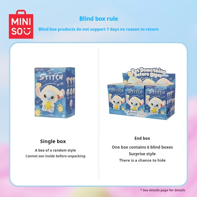 Stitch Eat Something Before Sleep Series Blind Box Plush Vinyl Toys Cute Doll Replica Mystery Box Bag Pendant Decor Gift - Image 6