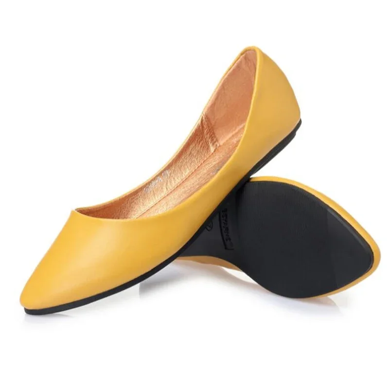 BEYARNE Leather Flat Shoes Woman Hand-sewn LeatherLoafers Cowhide SpringCandy colorCasualShoes Women Flats Women ShoeE531 - Image 3