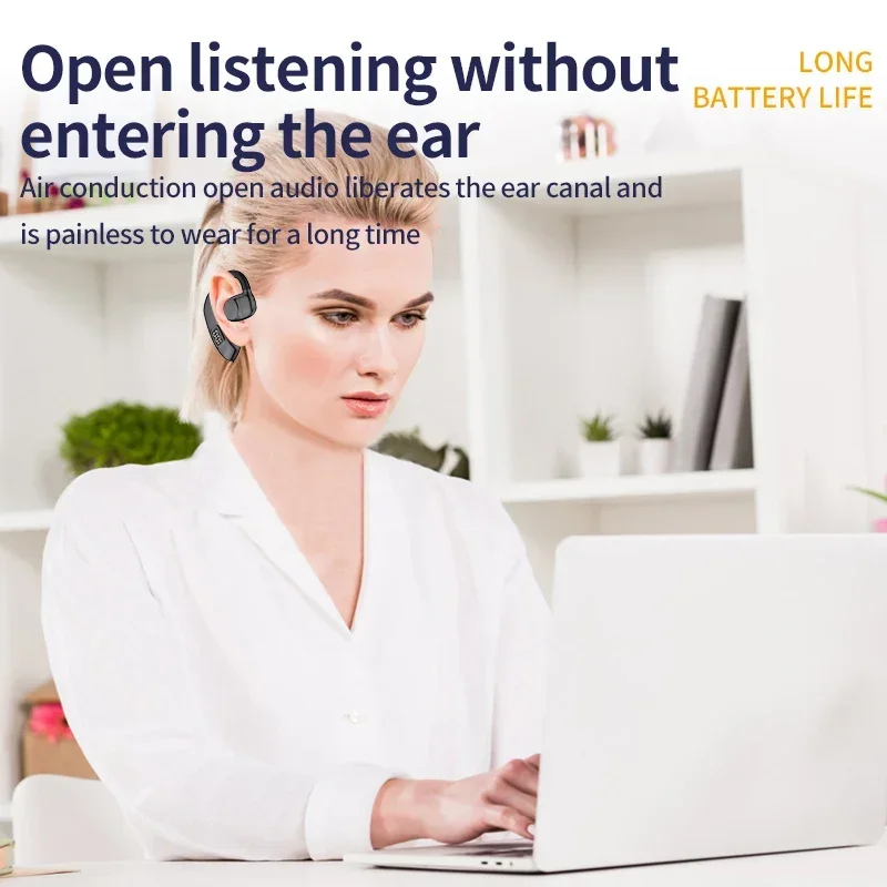 EARDECO Wireless Headphones Bluetooth Earphone with Microphon ENC Noise Cancelling Handsfree Headset Busines Auriculares Driving - Image 6