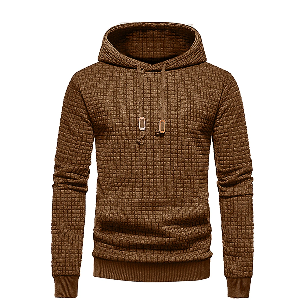 New men's hooded pullover fall casual Slim long-sleeved warm men's sweater knit sweater loose tops outdoor sports men's clothing - Image 5