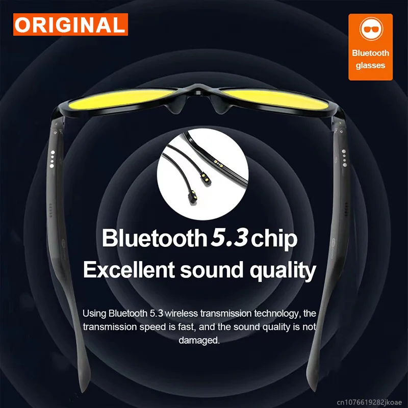 Lecoo C8 Lite Sunglasses Earphones Bluetooth 5.3 Outdoor Sport HiFi HD Call Eyeglasses Anti Blue Wireless Driving Music Headset - Image 5