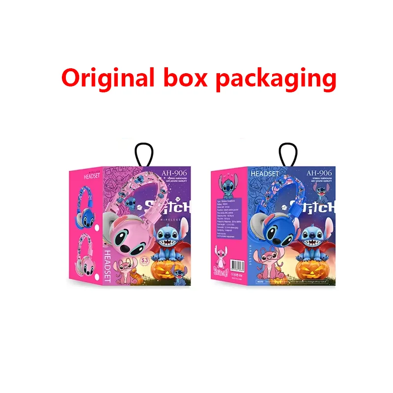 Stitch Disney Bluetooth Headphones AH-906 Wireless Earbuds HIFI Sound Foldable Headsets with Mic Kids Gifts Anime Cartoon - Image 6