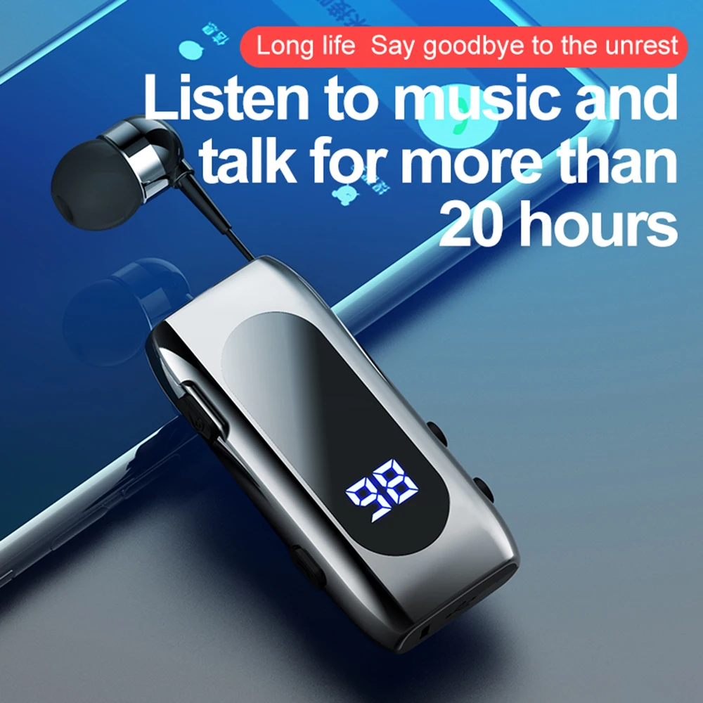 Talk Time 20 Hours Hands-free Blues Car Bluetooth V5.2 Lotus To Phone Ear Blues With Wire Ears In Lotus phone type c headphones - Image 3