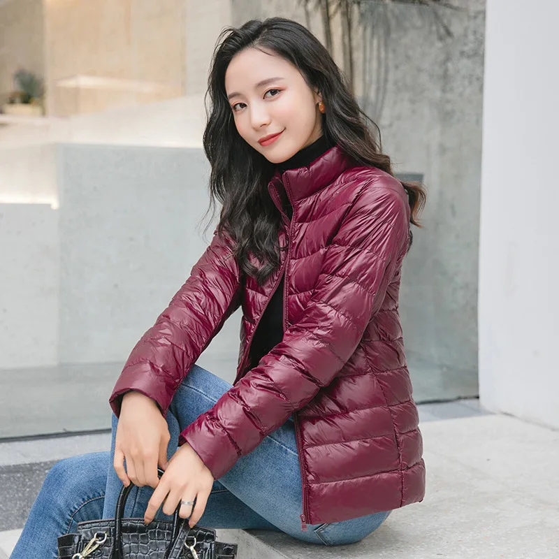 Women Spring Jacket Fashion Short Ultra Lightweight Packable Puffer Coats 15 Colors Female Down Warm Korean Slim Fit Parkas 5XL - Image 3