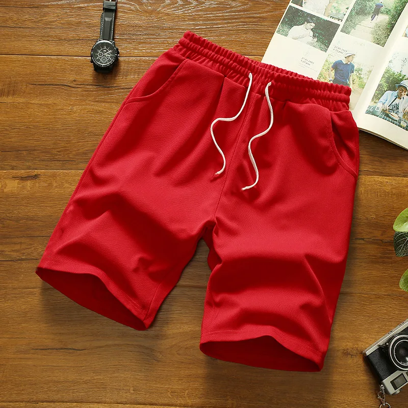 Men's Summer Beach Pants Mesh Sports Joggers Casual Running Shorts Elastic Waist Solid Color Short Pants Sweatpant Dropshipping - Image 5