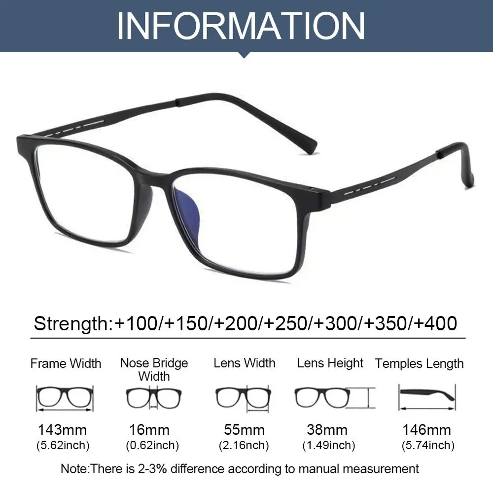 High Quality Pure Titanium Reading Glasses for Men Anti Blue Light Presbyopia Eyewear with Diopter+1.0 To +4.0 - Image 6