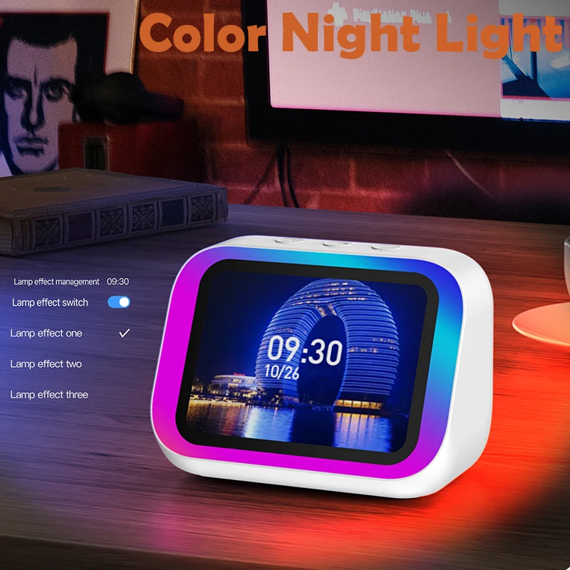 Smart Alarm Clock Bluetooth Speaker Weather Display Night Light Music Stories Player Photo Frame Perfect Gift Bluetooth APP - Image 5