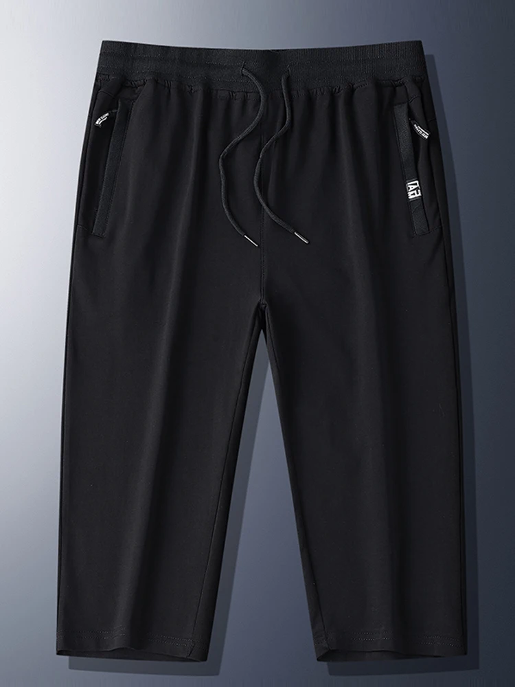 Summer Zip Pockets Sweatshorts Men Sportswear Breathable Cotton Workout Baggy Breeches Short Men Casual Shorts Plus Size 8XL - Image 5
