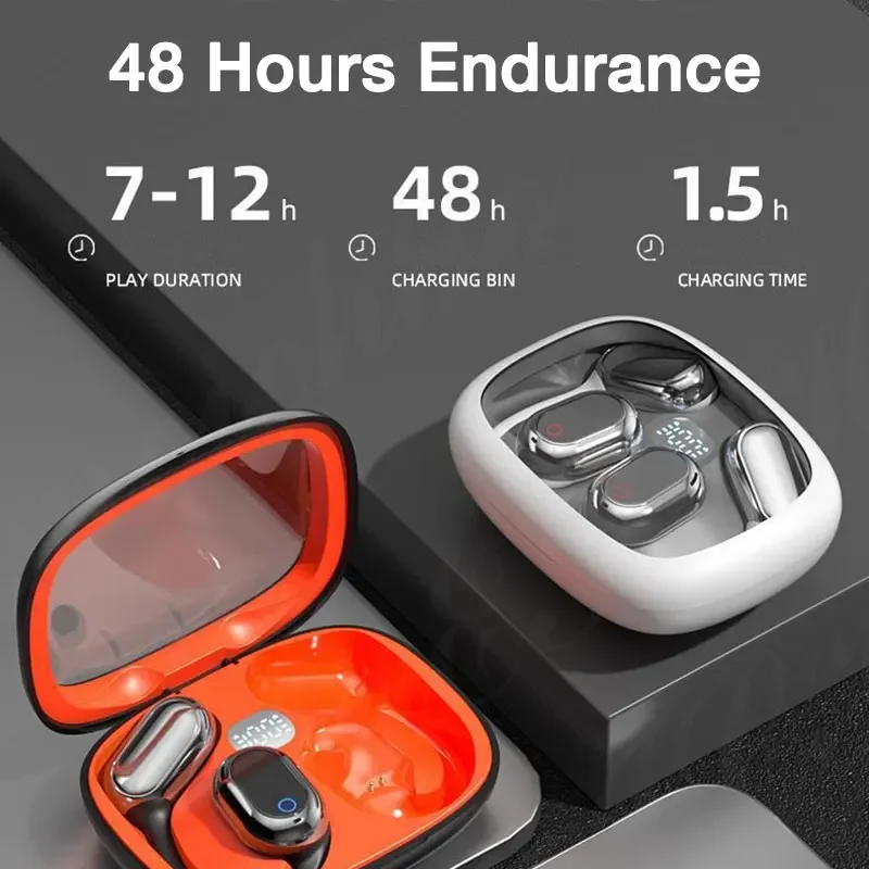 EARDECO Transparent Bluetooth Earphone Bass Wireless Headphones Earphones TWS Stereo Wireless Headphones Headsets with Dual Mic - Image 5