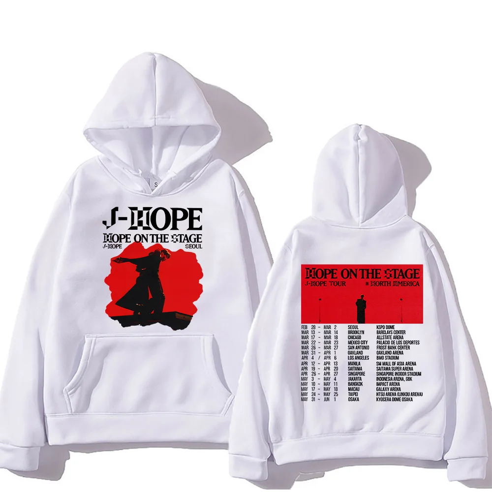 Kpop J-Hope New Hoodies J-Hope Hope on The Stage Tour 2025 Sweatshirts Unisex Casual Clothing Hip Hop Fashion Aesthetic Pullover - Image 3