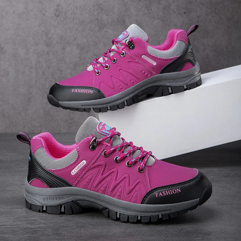 Outdoor Women's Mountaineering Shoes New Anti Slip Walking Shoes Simple and Comfortable Sports Wholesale Tourism Running Shoes - Image 4
