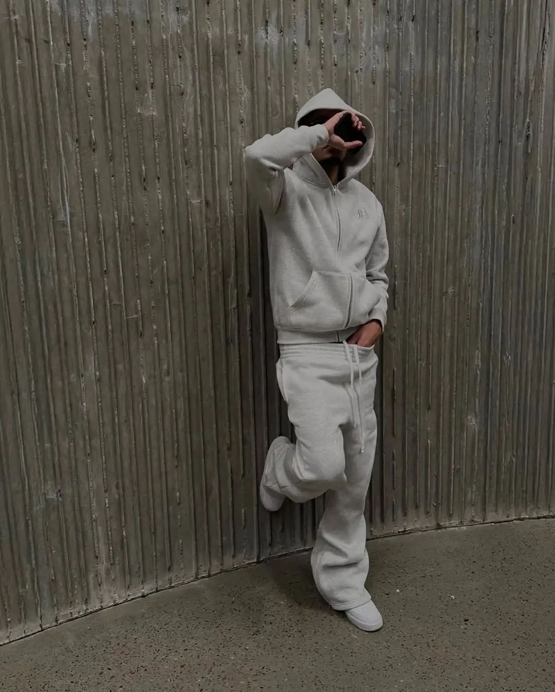 New embroidered retro pattern zipper hoodie Y2K men clothing Harajuku women clothing casual sweatpants couple suit tracksuit - Image 4