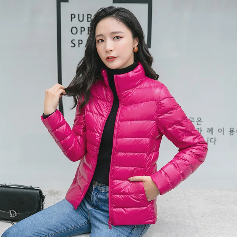 Women Spring Jacket Fashion Short Ultra Lightweight Packable Puffer Coats 15 Colors Female Down Warm Korean Slim Fit Parkas 5XL - Image 4