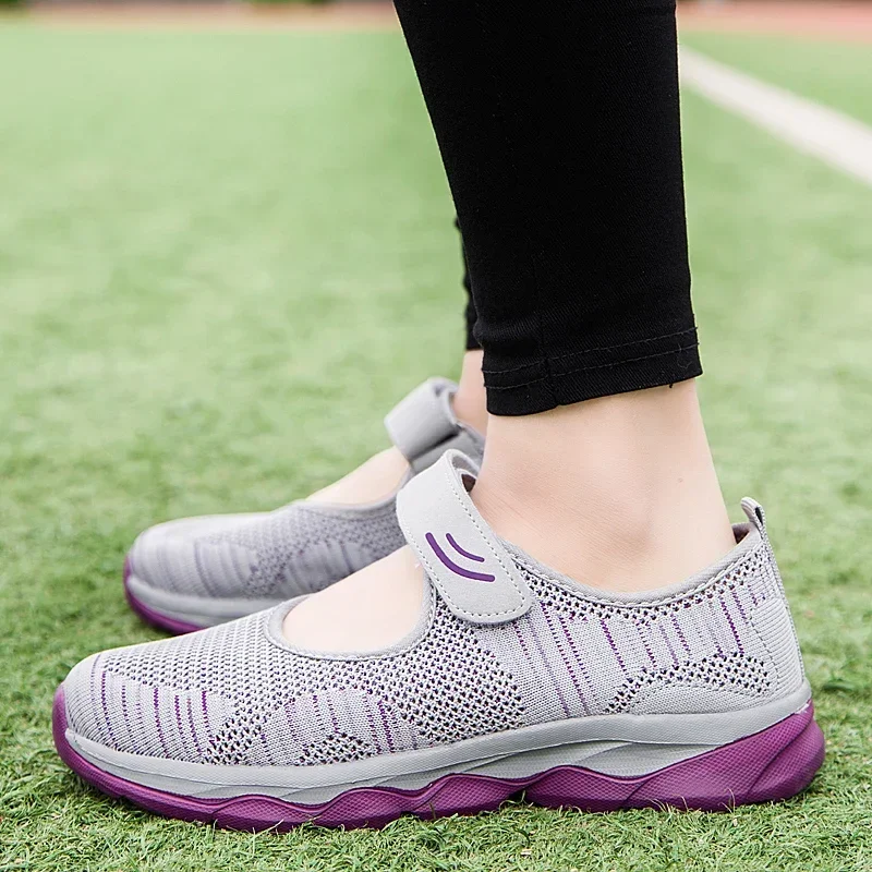 2021 Summer Fashion Women Flat Platform Shoes Woman Breathable Mesh Casual Sneakers Women Zapatos Mujer Ladies Boat Shoes - Image 3