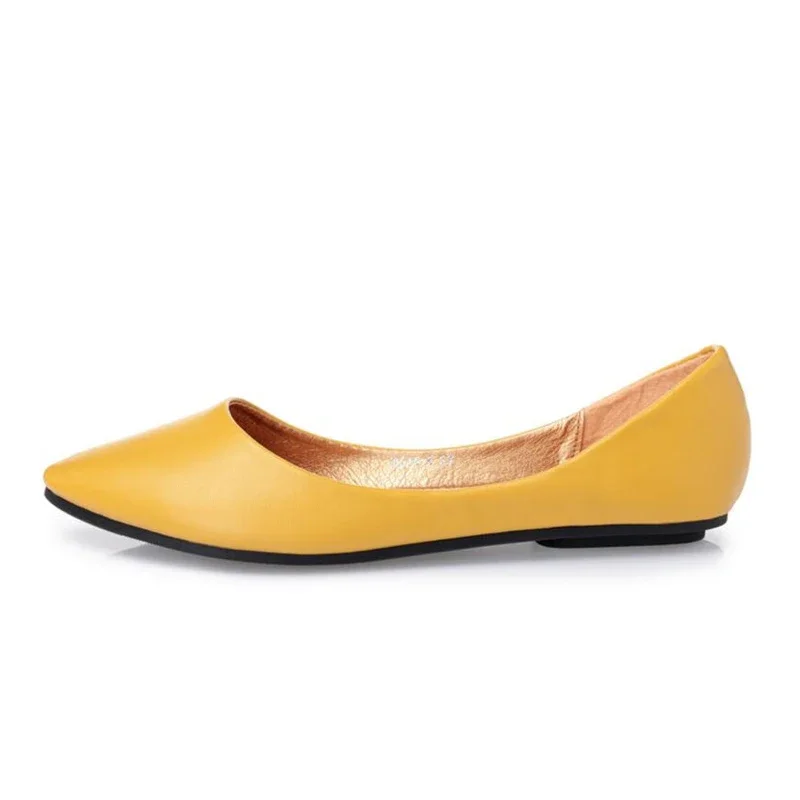 BEYARNE Leather Flat Shoes Woman Hand-sewn LeatherLoafers Cowhide SpringCandy colorCasualShoes Women Flats Women ShoeE531 - Image 2