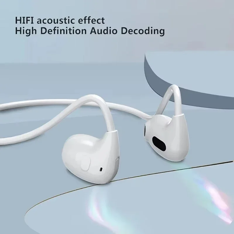 Wireless Bluetooth 5.3 Headphones Air-Conduction Waterproof Headset Stereo Over-Ear Sports Earphones Earbuds with Mic - Image 4