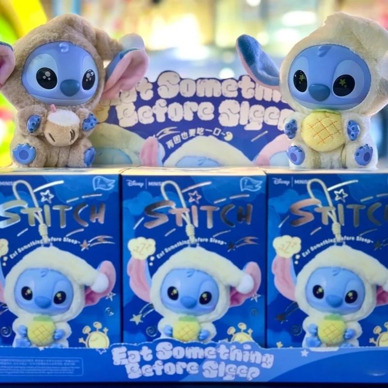 Stitch Eat Something Before Sleep Series Blind Box Plush Vinyl Toys Cute Doll Replica Mystery Box Bag Pendant Decor Gift - Image 2