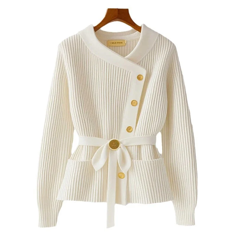 Fashion Round Neck Autumn New Women Cardigan Sweater High Quality Chic Long Sleeve Casual Knitwear Female Bottoming Shirts Tops - Image 5