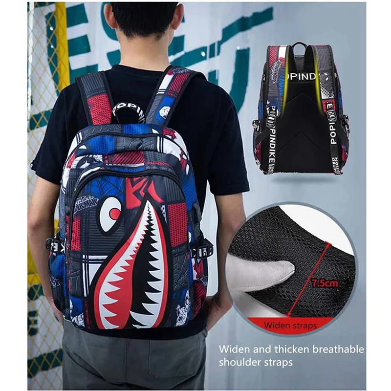 Anti-theft Backpack Men Waterproof Rucksack Backpacks for Women of Fabric Casual Travel Backpack Senior School Student Schoolbag - Image 5