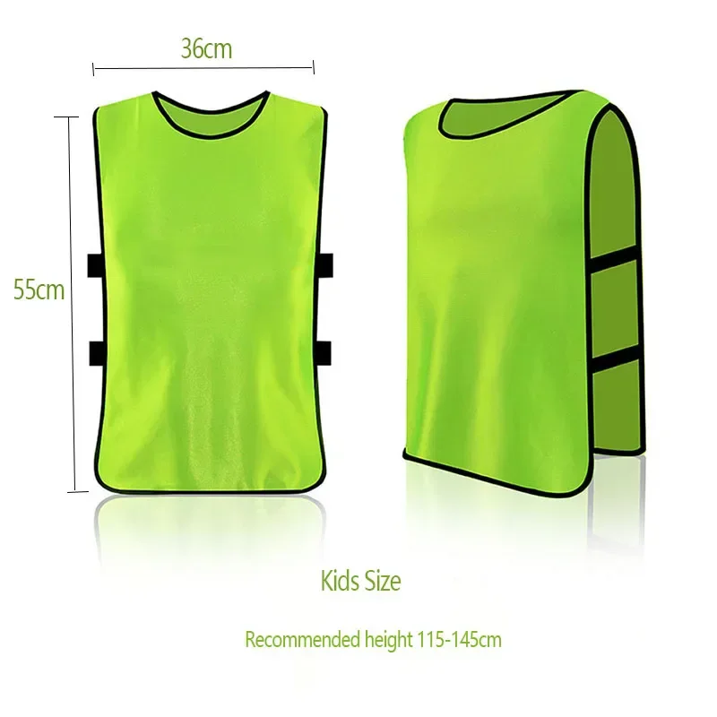 Kids Adults Football Vest Jerseys Rugby Fast Drying Lightweight Mesh Basketball Football Jerseys Soccer Team Training Equipment - Image 4