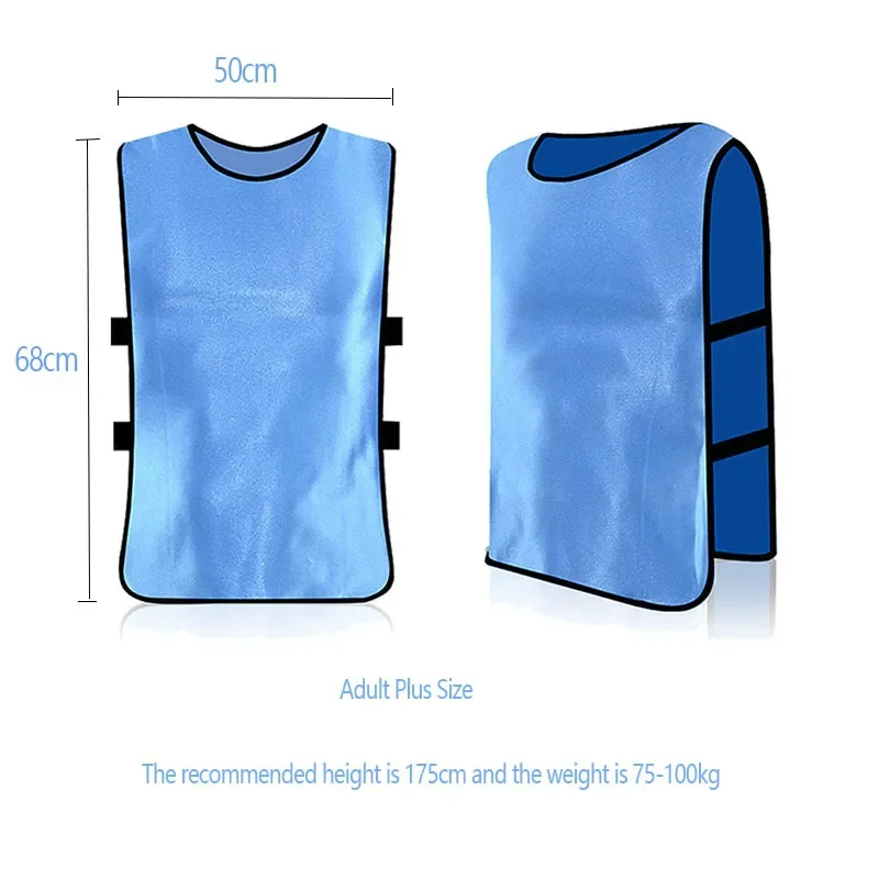 Kids Adults Football Vest Jerseys Rugby Fast Drying Lightweight Mesh Basketball Football Jerseys Soccer Team Training Equipment - Image 6