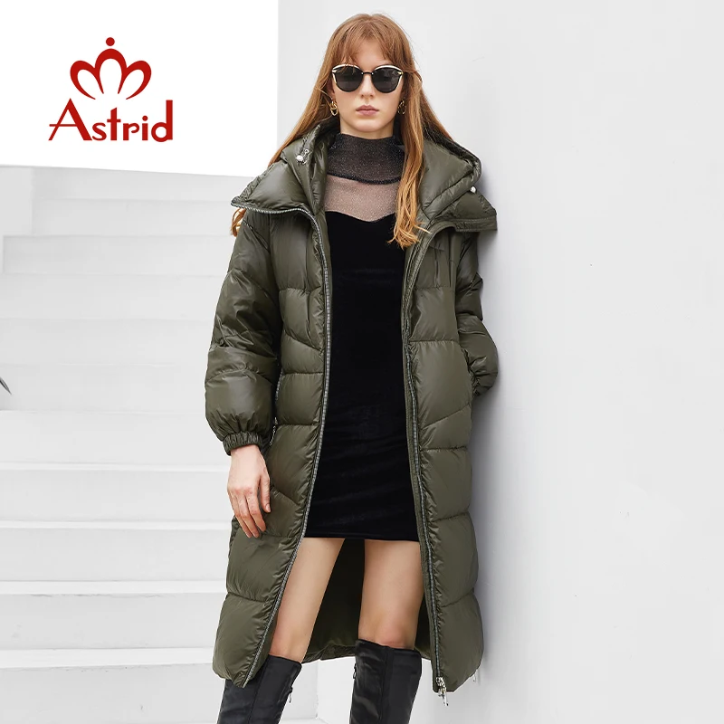 Astrid 2022 New Winter Down Jacket Women Long Hooded Large Lapels Fashion Warm Parkas Coat Hight Quality Female Outwear ZR-7570 - Image 2