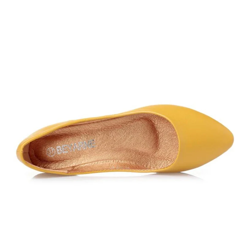 BEYARNE Leather Flat Shoes Woman Hand-sewn LeatherLoafers Cowhide SpringCandy colorCasualShoes Women Flats Women ShoeE531 - Image 4