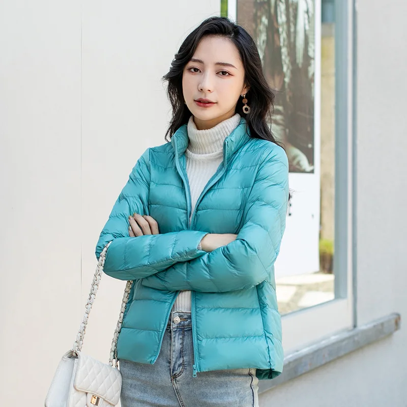 Women Spring Jacket Fashion Short Ultra Lightweight Packable Puffer Coats 15 Colors Female Down Warm Korean Slim Fit Parkas 5XL - Image 2
