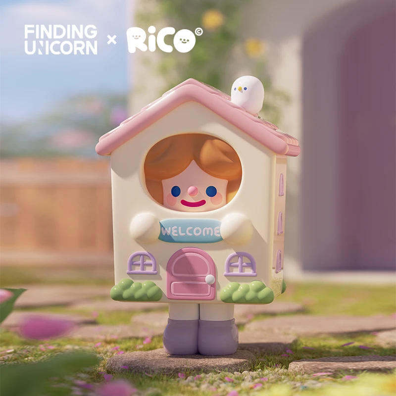 Finding Unicorn RiCO Happy Room Tour Series Blind Box Kawaii Action Figures Mystery Kid Toy handmade model - Image 2