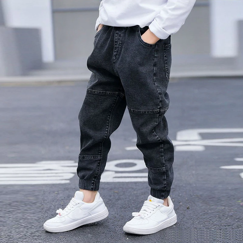 IENENS Kids Boys Jeans Baby Clothes Classic Pants Children Denim Clothing Infant Boy Casual Bowboy Bottoms Trousers 4-11 Years - Image 4