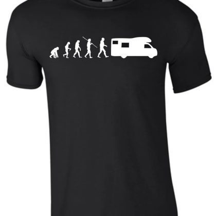 Caravan Camper Evolution T-Shirt – Wohnmobil Holiday Graphic Tee
