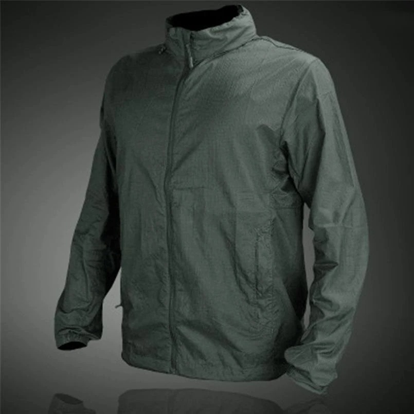 Men’s Lightweight Anti-UV Sun Protection Jacket – Quick Dry Waterproof Windbreaker Hoodie - Image 3