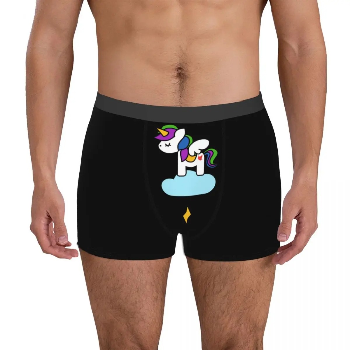 Men’s Unicorn Boxer Briefs – Cute Funny Novelty Breathable Underwear - Image 6