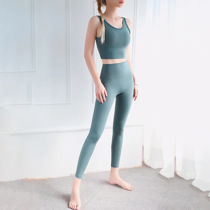 SOISOU Women’s 2-Piece Sports Suit – High-Waist Elastic Tracksuit - Image 2