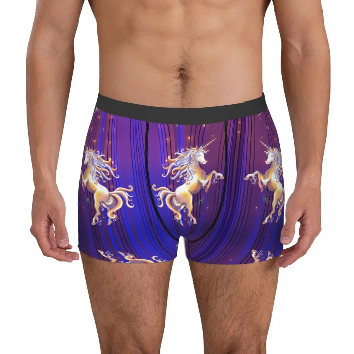 Men’s Unicorn Boxer Briefs – Cute Funny Novelty Breathable Underwear - Image 4