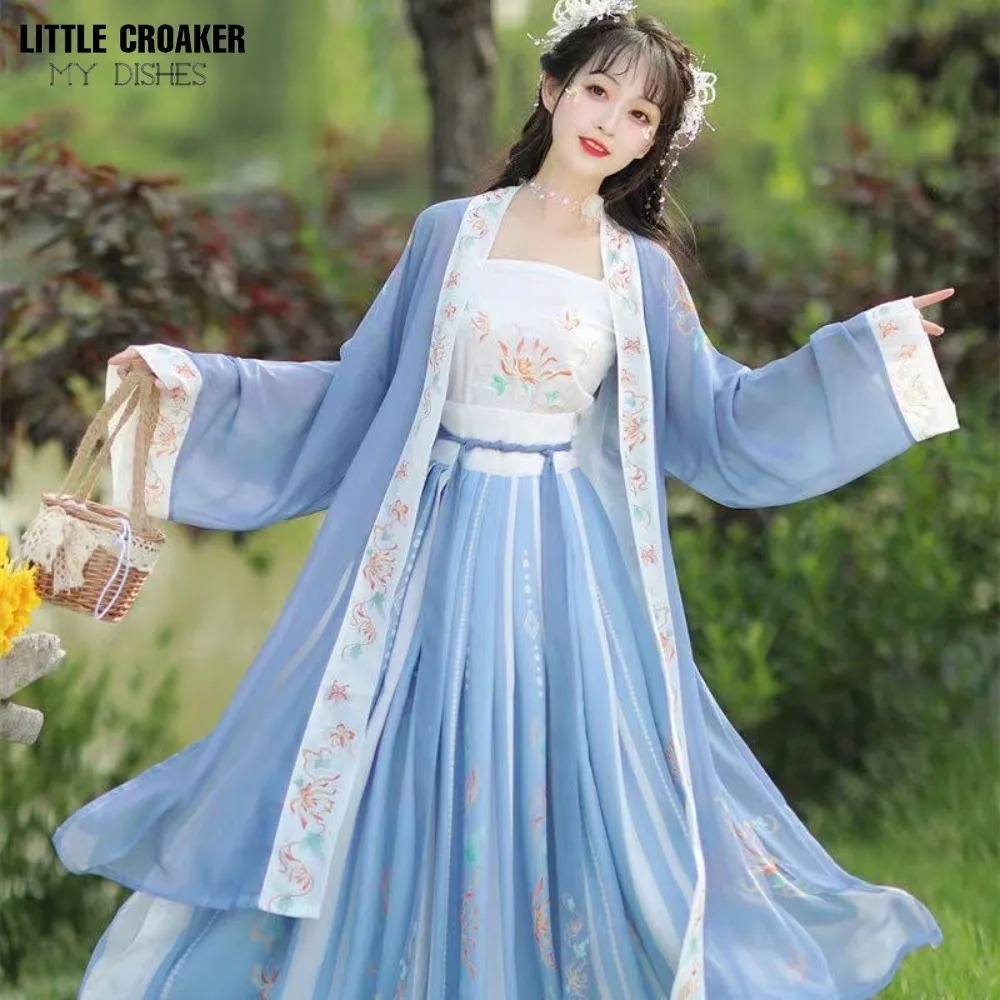 Hanfu Song Dynasty Jacket Dress Elegant Traditional Chinese Costume
