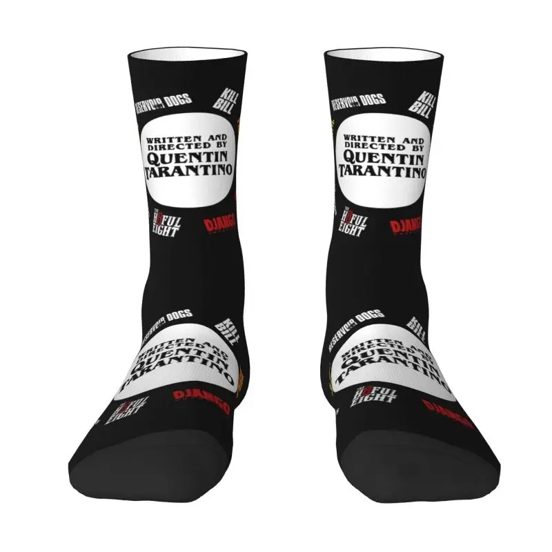 Quentin Tarantino Film Men Women Crew Socks Unisex Kawaii 3D Printing Dress Socks