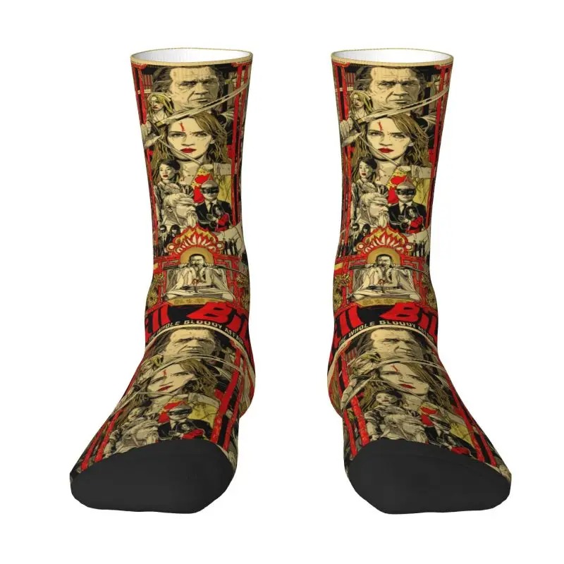 Quentin Tarantino Film Men Women Crew Socks Unisex Kawaii 3D Printing Dress Socks - Image 7