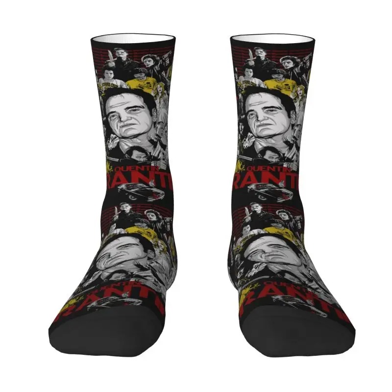 Quentin Tarantino Film Men Women Crew Socks Unisex Kawaii 3D Printing Dress Socks - Image 3