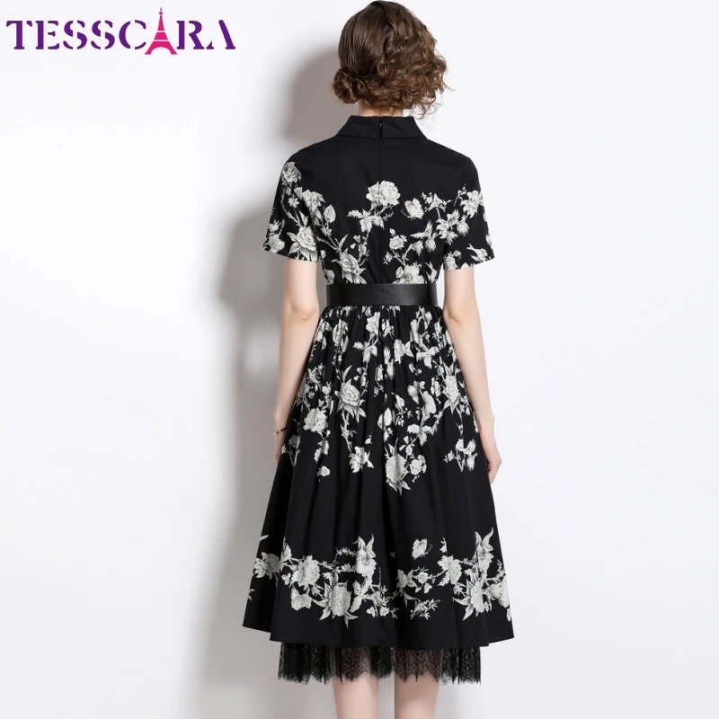 TESSCARA Women’s Vintage Lace A-Line Party Dress – Elegant Summer Cocktail Gown - Image 5