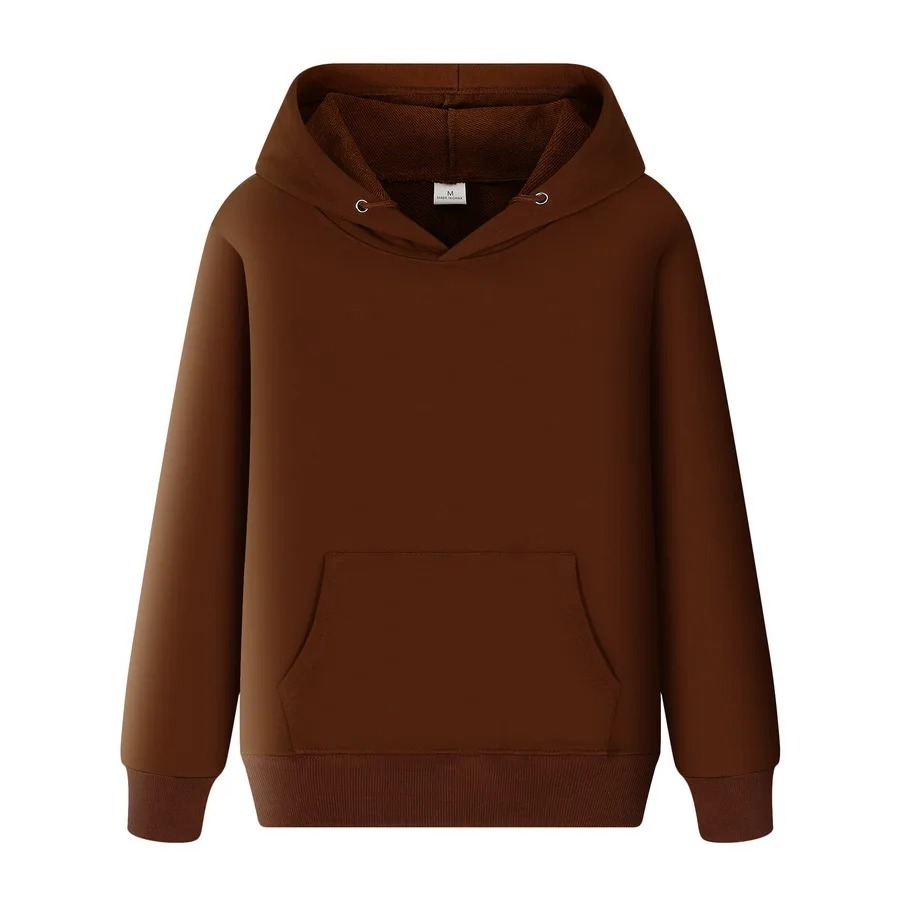 Autumn Winter Oversized Cotton Hoodie Men Unisex Super Soft Blank Streetwear Pocket Hooded Sweatshirt - Image 4