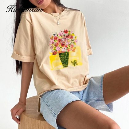 Women 2 Piece Set Solid Cropped T-Shirt Slit Shorts Summer Casual Outfit