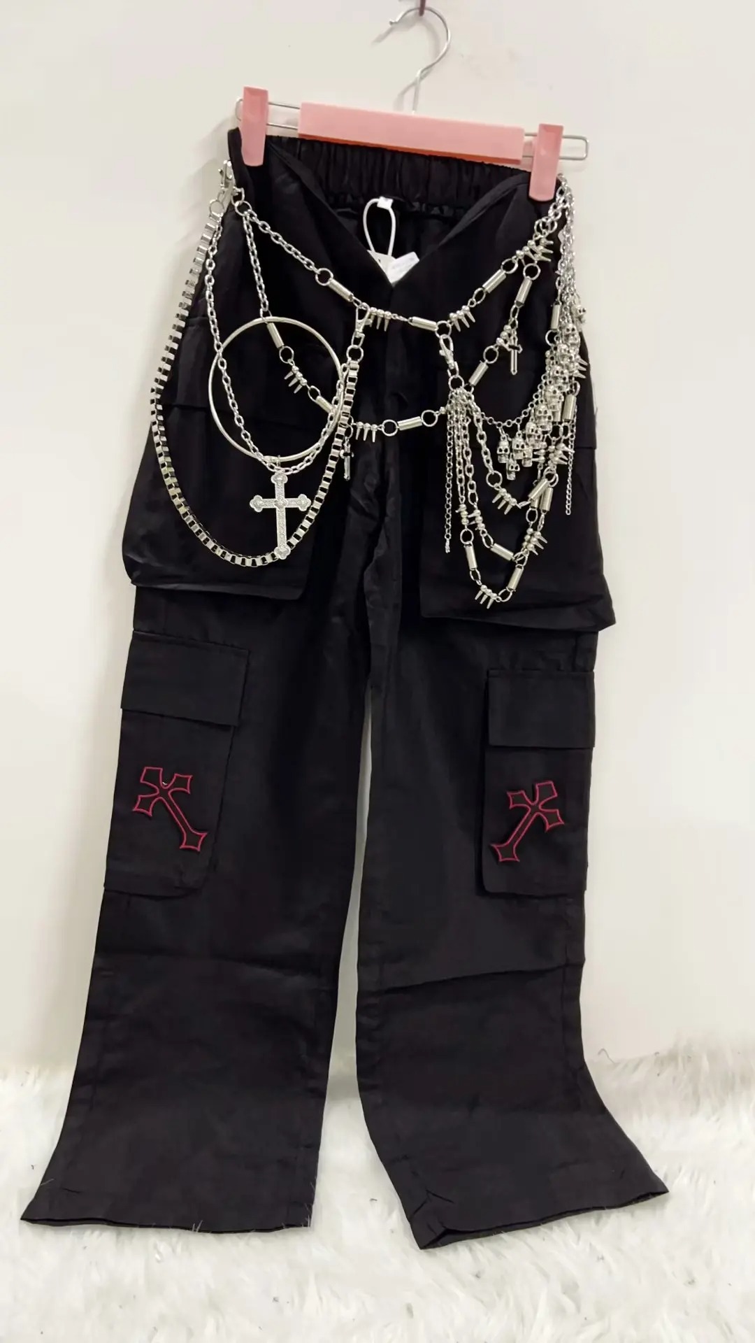 Gothic Y2K Harajuku Trousers Punk Aesthetic High Waist Unique Street Style Pants - Image 2