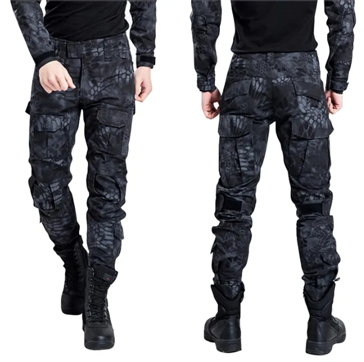 Men Camouflage Tactical Pants G3 Army Combat Outdoor Elastic Joggers - Image 2