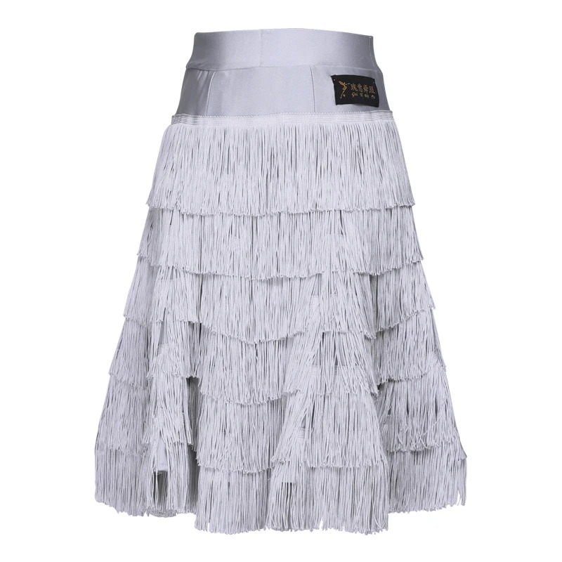Latin Dance Skirt Women Six Layer Tassel Rumba Cha Cha Samba Tango Skirt - Image 3