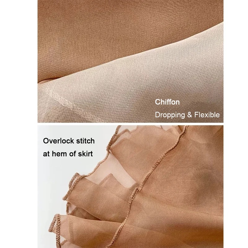 Chiffon Dance Wrap Skirt Fairy Style Flexible Long Georgette Layered Skirt Modern Chinese Classical Dancewear - Image 4