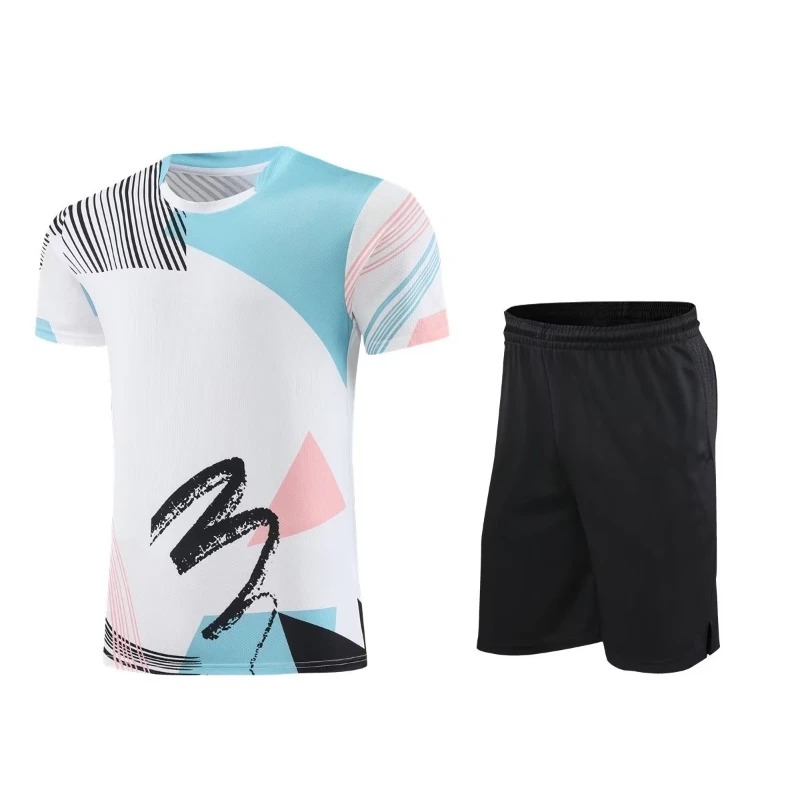 Badminton Sportswear Set for Men Women & Kids – Table Tennis T-Shirt & Shorts - Image 2