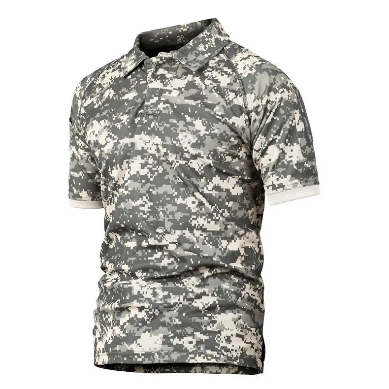 Men’s Tactical Military Camouflage T-Shirt – Quick-Dry Outdoor Army Tee - Image 3