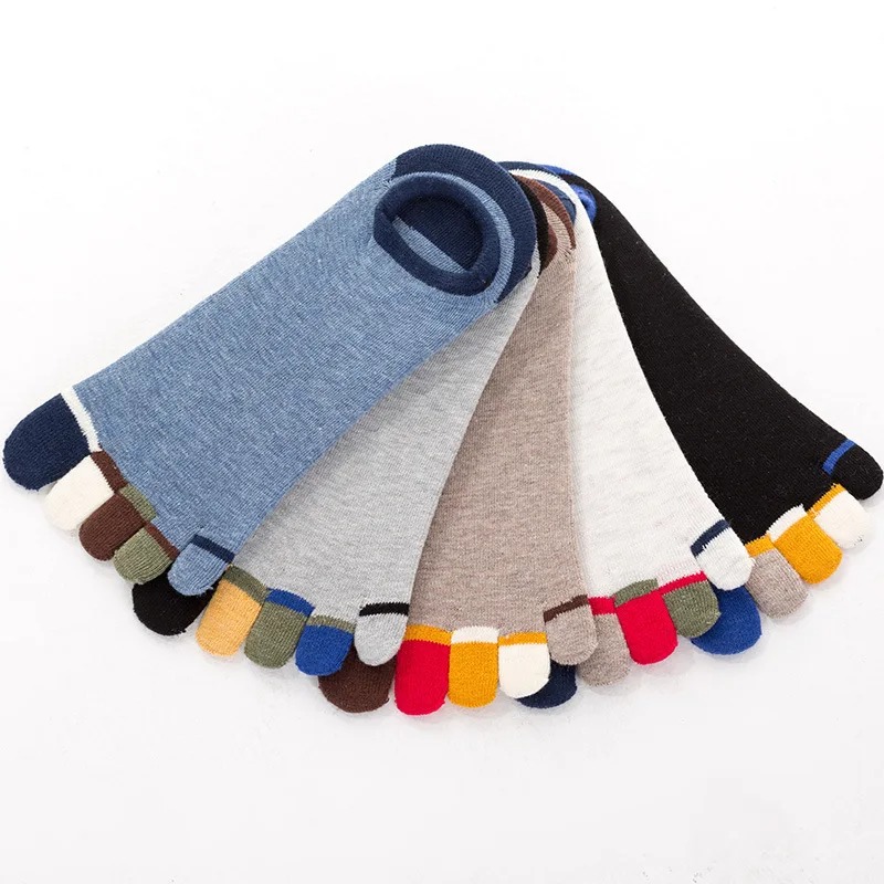 5 Pairs Men’s Five Toe Socks – Breathable Cotton Athletic Running & Casual Finger Socks - Image 6