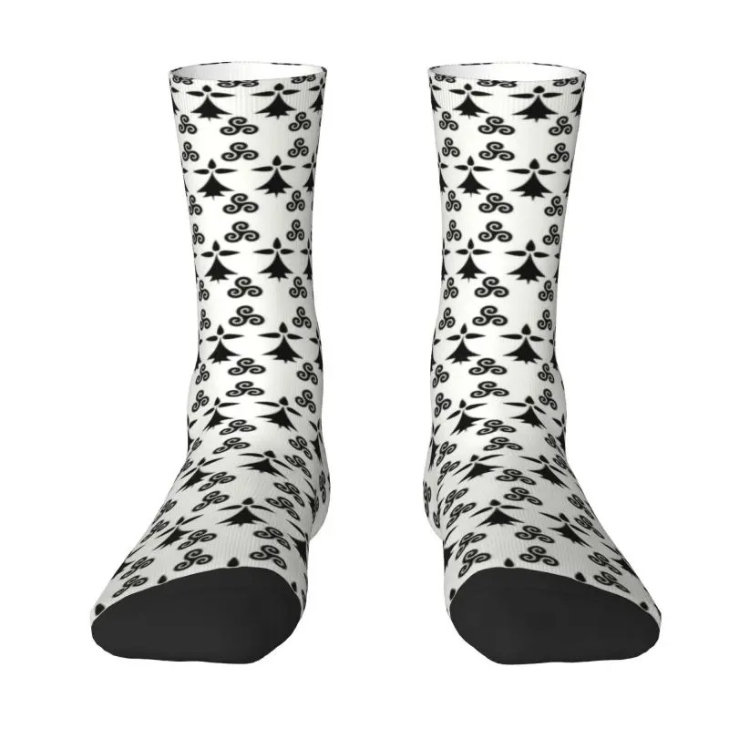 Happy Breizh Day Crew Socks – Funny Bretagne Brittany Dress Socks for Men & Women - Image 2